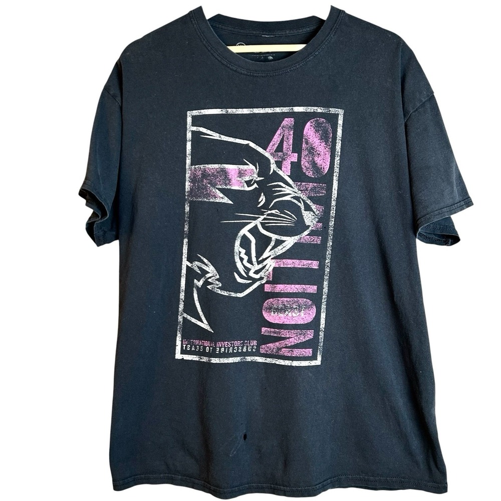 Mr Beast Men's Black Graphic Cotton T Shirt Size XL Limited Edition